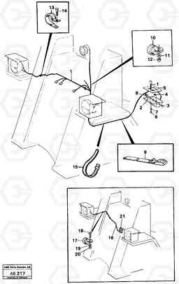 15891 Electric system front L50 L50 S/N 6401- / 60301- USA, Volvo Construction Equipment