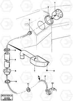 75406 Manometer with fitting parts L50 L50 S/N 6401- / 60301- USA, Volvo Construction Equipment