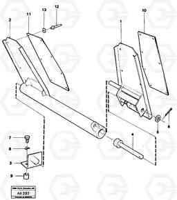 73609 Dual brake pedals L50 L50 S/N 6401- / 60301- USA, Volvo Construction Equipment