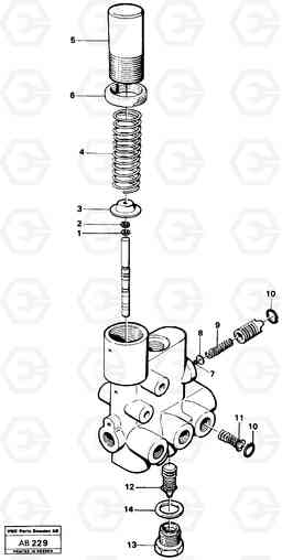 5151 Relief valve L50 L50 S/N 6401- / 60301- USA, Volvo Construction Equipment