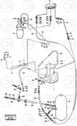 67340 Air system lines L50 L50 S/N 6401- / 60301- USA, Volvo Construction Equipment