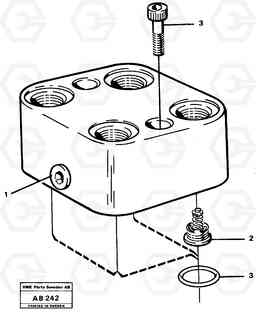 5159 Valve housing L50 L50 S/N 6401- / 60301- USA, Volvo Construction Equipment