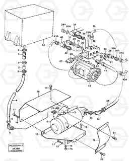 104370 Emergency steering equipment. L50 L50 S/N 6401- / 60301- USA, Volvo Construction Equipment