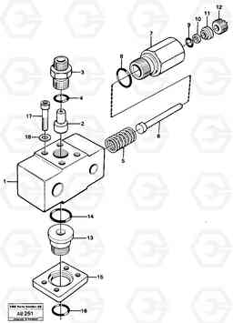 45284 Valves L50 L50 S/N 6401- / 60301- USA, Volvo Construction Equipment