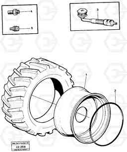 9931 Wheel L50 L50 S/N 6401- / 60301- USA, Volvo Construction Equipment