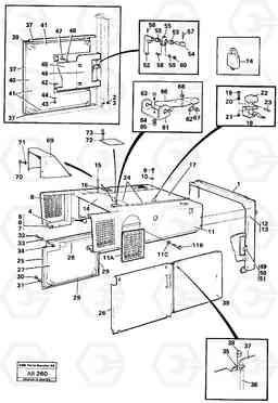 20983 Engine hood L50 L50 S/N 6401- / 60301- USA, Volvo Construction Equipment
