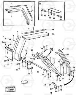 41226 Mudguards with edge guards L50 L50 S/N 6401- / 60301- USA, Volvo Construction Equipment