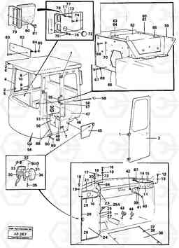 52647 Cab body L50 L50 S/N 6401- / 60301- USA, Volvo Construction Equipment