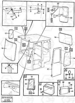 52650 Glass panes and interior components L50 L50 S/N 6401- / 60301- USA, Volvo Construction Equipment