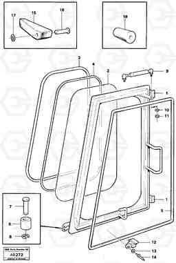 56789 Lock and handle. L50 L50 S/N 6401- / 60301- USA, Volvo Construction Equipment