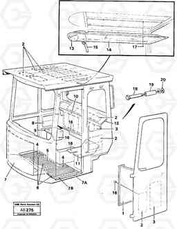 9938 Insulating matting L50 L50 S/N 6401- / 60301- USA, Volvo Construction Equipment