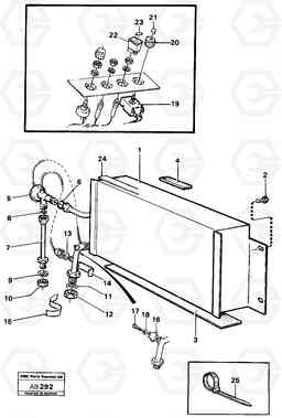 24028 Air-conditioning: evaporator with fitting parts L50 L50 S/N 6401- / 60301- USA, Volvo Construction Equipment