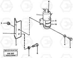 41229 Reservoir with fitting parts L50 L50 S/N 6401- / 60301- USA, Volvo Construction Equipment