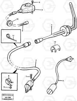 100754 Engine heater L50 L50 S/N 6401- / 60301- USA, Volvo Construction Equipment