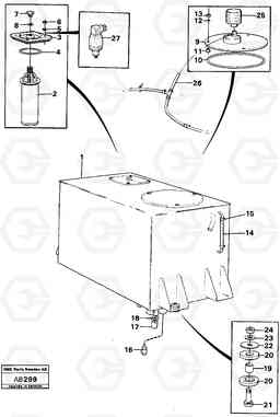 9959 Hydraulic oil tank L50 L50 S/N 6401- / 60301- USA, Volvo Construction Equipment