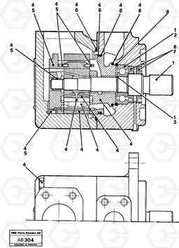 9960 Hydraulic pump L50 L50 S/N 6401- / 60301- USA, Volvo Construction Equipment