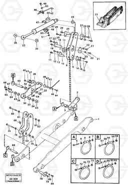 44187 Links with fitting parts L50 L50 S/N 6401- / 60301- USA, Volvo Construction Equipment