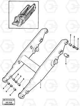18262 Lifting framework L50 L50 S/N 6401- / 60301- USA, Volvo Construction Equipment