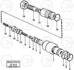 9964 Valves L50 L50 S/N 6401- / 60301- USA, Volvo Construction Equipment