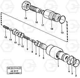 9966 Overflow valve L50 L50 S/N 6401- / 60301- USA, Volvo Construction Equipment