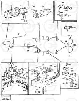 38833 Attachment locking L50 L50 S/N 6401- / 60301- USA, Volvo Construction Equipment