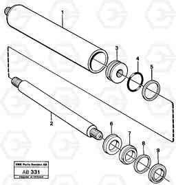 20986 Control cylinder L50 L50 S/N 6401- / 60301- USA, Volvo Construction Equipment