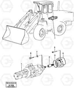 18255 Hydraulic pump with fitting parts L50 L50 S/N 6401- / 60301- USA, Volvo Construction Equipment