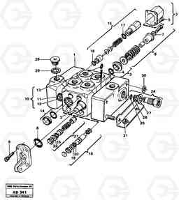 2114 Hydraulic valve L50 L50 S/N 6401- / 60301- USA, Volvo Construction Equipment