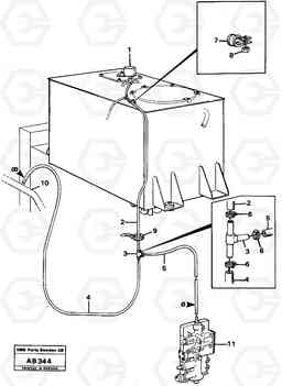 68127 Air hoses transmission L50 L50 S/N 6401- / 60301- USA, Volvo Construction Equipment