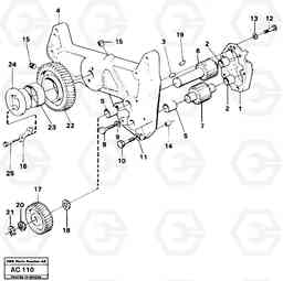 22841 Oil pump L70 L70 S/N 7401- / 60501- USA, Volvo Construction Equipment