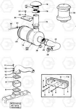 56335 Inlet system, Std L70 L70 S/N 7401- / 60501- USA, Volvo Construction Equipment