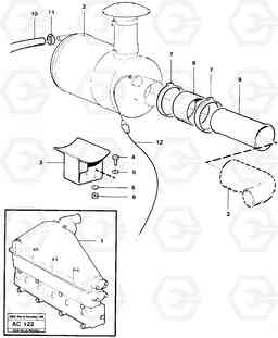 6200 Inlet system L70 L70 S/N 7401- / 60501- USA, Volvo Construction Equipment