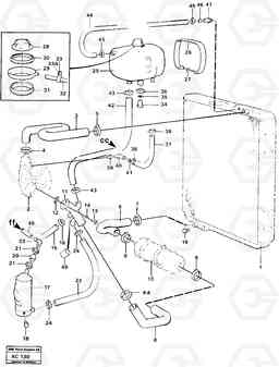 77691 Cooling system L70 L70 S/N 7401- / 60501- USA, Volvo Construction Equipment