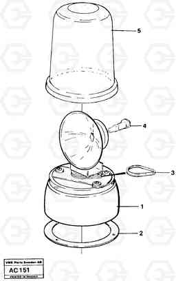 11992 Warning light L70 L70 S/N 7401- / 60501- USA, Volvo Construction Equipment