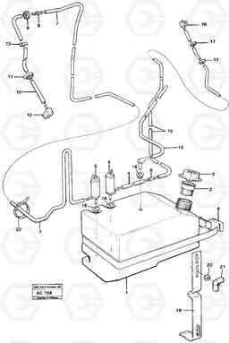 40892 Windshield washer L70 L70 S/N 7401- / 60501- USA, Volvo Construction Equipment