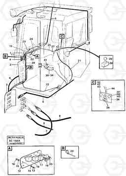 102811 Electrical system cab L70 L70 S/N 7401- / 60501- USA, Volvo Construction Equipment