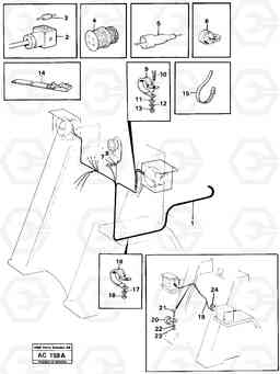 51894 Electric system front L70 L70 S/N 7401- / 60501- USA, Volvo Construction Equipment