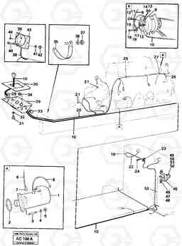 21667 Electric system rear L70 L70 S/N 7401- / 60501- USA, Volvo Construction Equipment