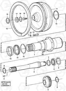 5052 Torque converter L70 L70 S/N 7401- / 60501- USA, Volvo Construction Equipment