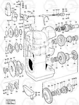 5055 Clutch housing 8-speeds L70 L70 S/N 7401- / 60501- USA, Volvo Construction Equipment