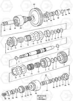 23151 Hydraulic clutch forward/3:rd speeds L70 L70 S/N 7401- / 60501- USA, Volvo Construction Equipment