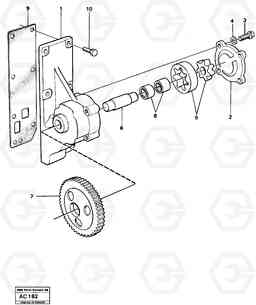 12010 Charging-oil pump L70 L70 S/N 7401- / 60501- USA, Volvo Construction Equipment