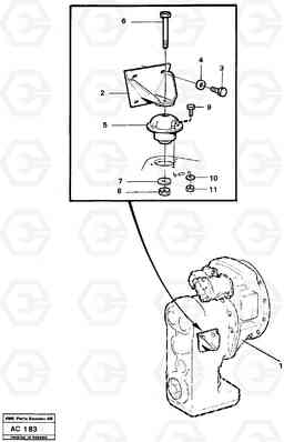 20009 Gear box housing with fitting parts L70 L70 S/N 7401- / 60501- USA, Volvo Construction Equipment