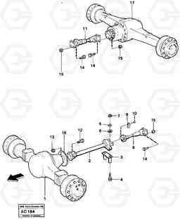 20010 Propeller shafts with fitting parts L70 L70 S/N 7401- / 60501- USA, Volvo Construction Equipment