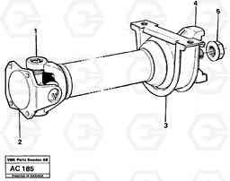 20011 Propeller shaft L70 L70 S/N 7401- / 60501- USA, Volvo Construction Equipment