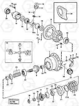 96706 Final drive L70 L70 S/N 7401- / 60501- USA, Volvo Construction Equipment