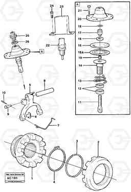 5062 Differential lock L70 L70 S/N 7401- / 60501- USA, Volvo Construction Equipment