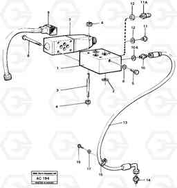 98385 Differential lock controls L70 L70 S/N 7401- / 60501- USA, Volvo Construction Equipment