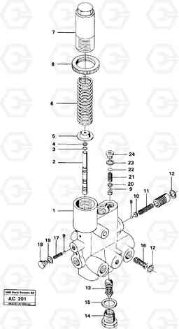 5076 Valves L70 L70 S/N 7401- / 60501- USA, Volvo Construction Equipment