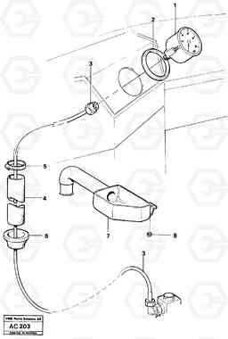 75322 Manometer with fitting parts L70 L70 S/N 7401- / 60501- USA, Volvo Construction Equipment